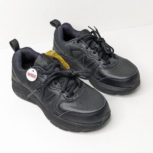 New Balance 589v3 Slip Resistant Work Sneakers, Black, Women's 5 Extra Wide (EE)
